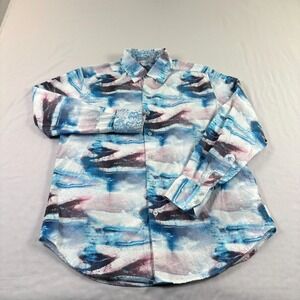 Robert Graham Shirt Mens Small Artesia Flip Cuff Classic Fit Tie Dye Button Up